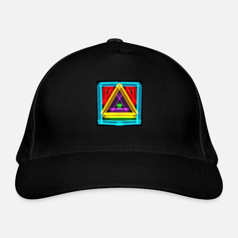 Colorful geometric design Organic Baseball Cap