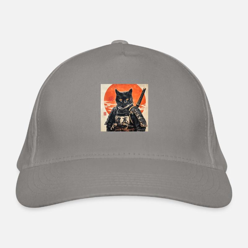 Katze Samurai Japan Ukiyo-E Bio-Baseballkappe