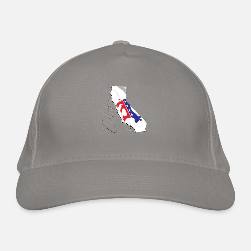 Drapeau démocrate dans la carte de l’État de Californie CA Casquette classique bio