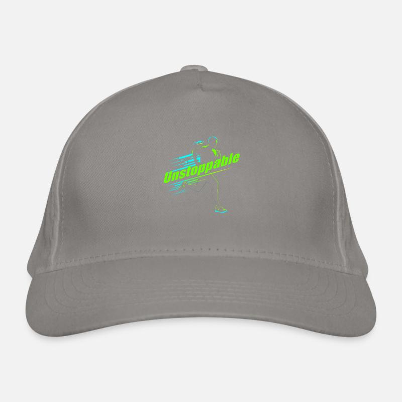 Running design - "Unstoppable" Organic Baseball Cap
