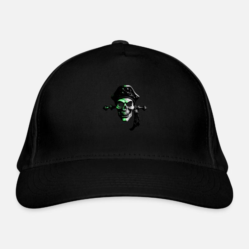 Pirat Comicart Green Bio-Baseballkappe