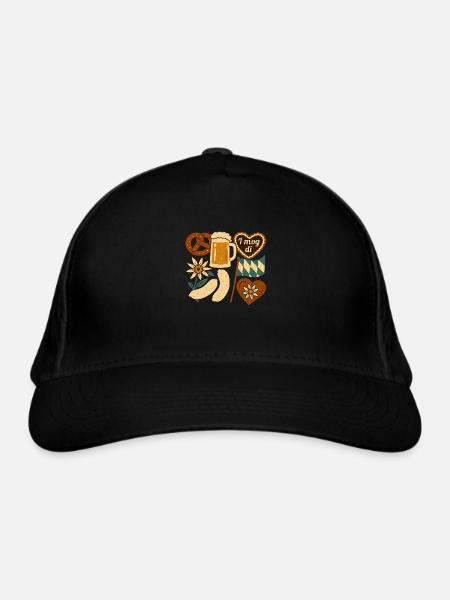 Bavière - Casquette classique bio - noir - Devant