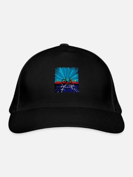 Sound Wave Cargo Bike Omnium - Organic Baseball Cap - black - Front