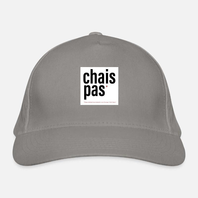 CHAIS PAS / DUNNO Organic Baseball Cap
