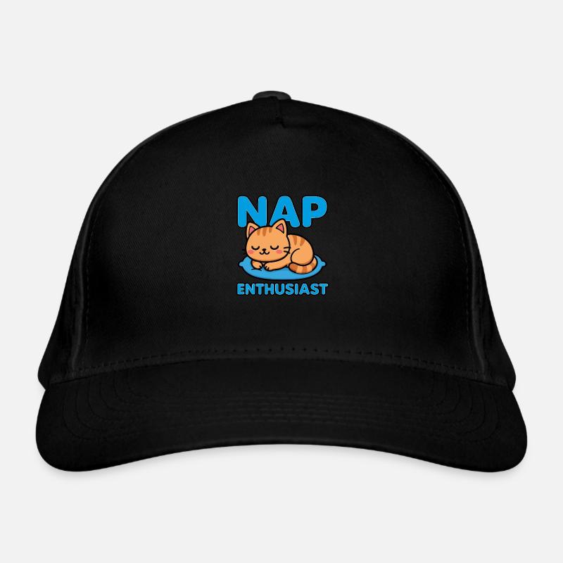 Passionné de sieste | Mignon Chat Lover Chaton Dormant Casquette classique bio