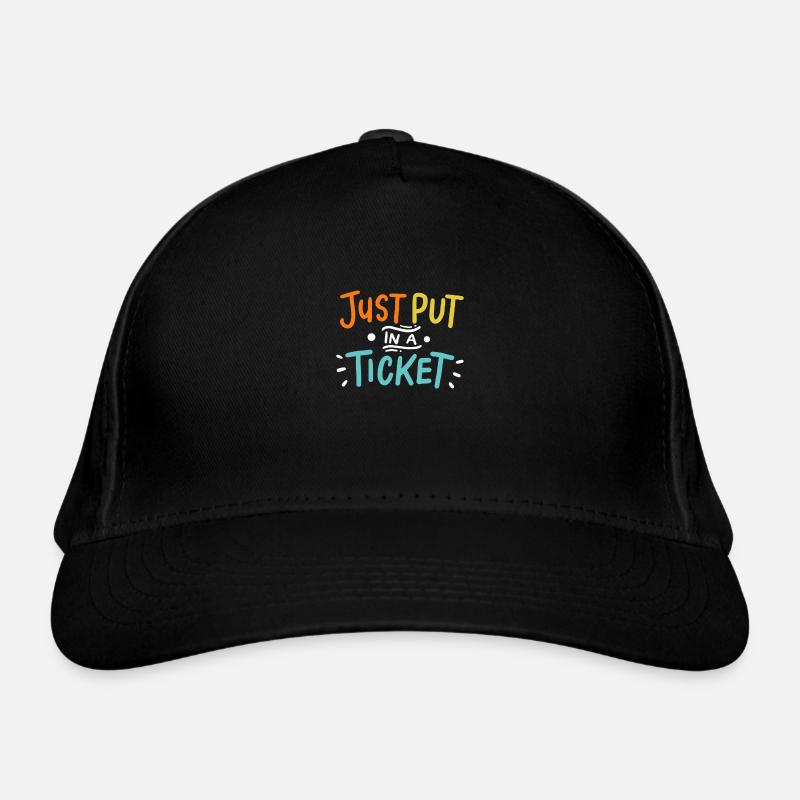 Mettez simplement un ticket pour le service d'assistance et le support technique Casquette classique bio