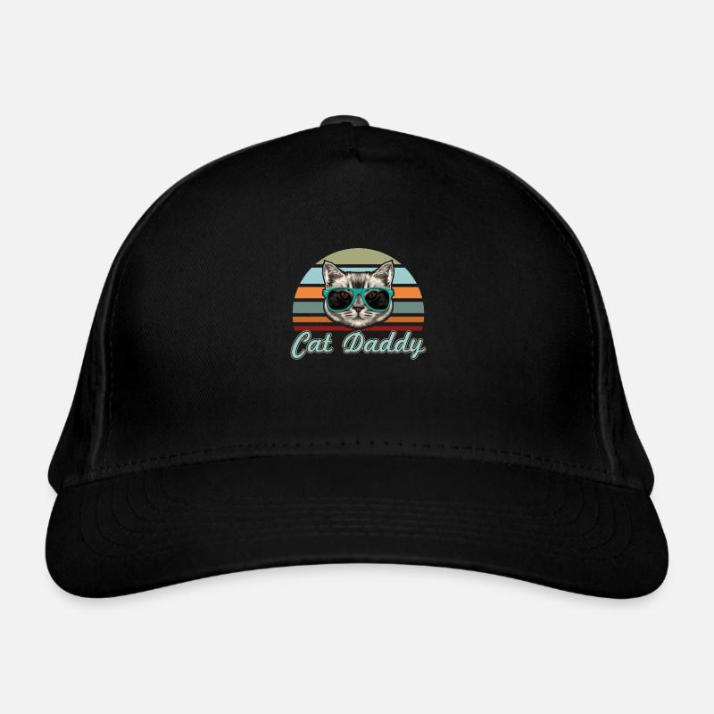 Hipster Cat Daddy Vintage Casquette classique bio