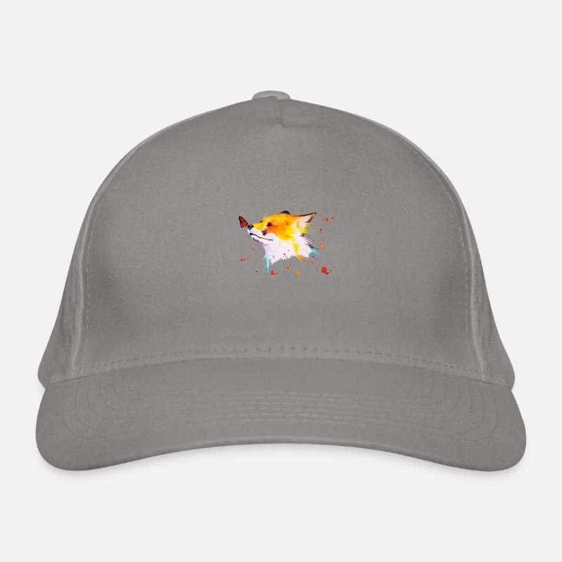 red fox Organic Baseball Cap