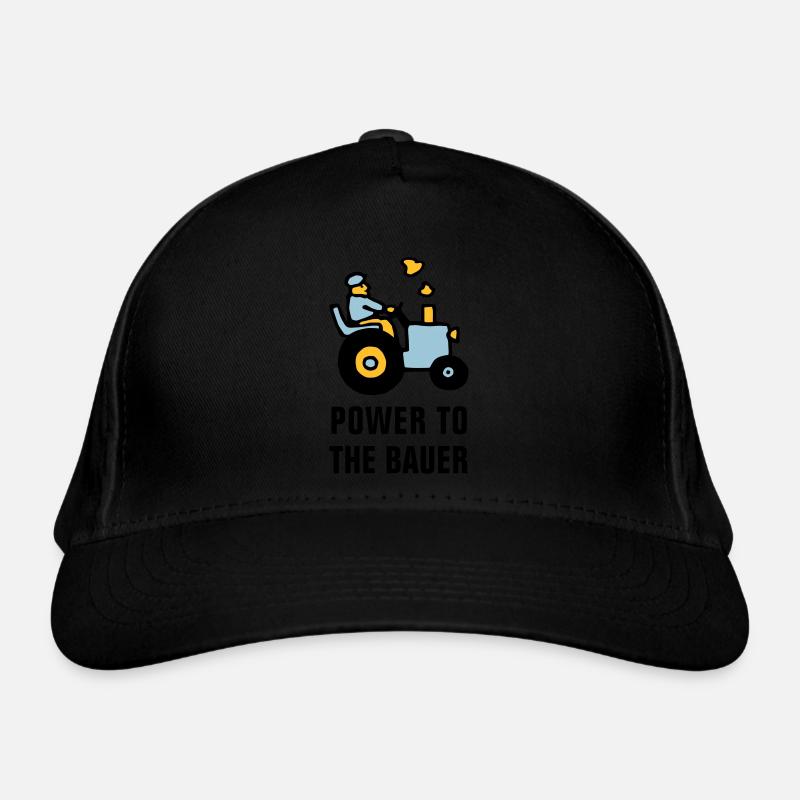 power_to_the_bauer_072011_b_3c Organic Baseball Cap