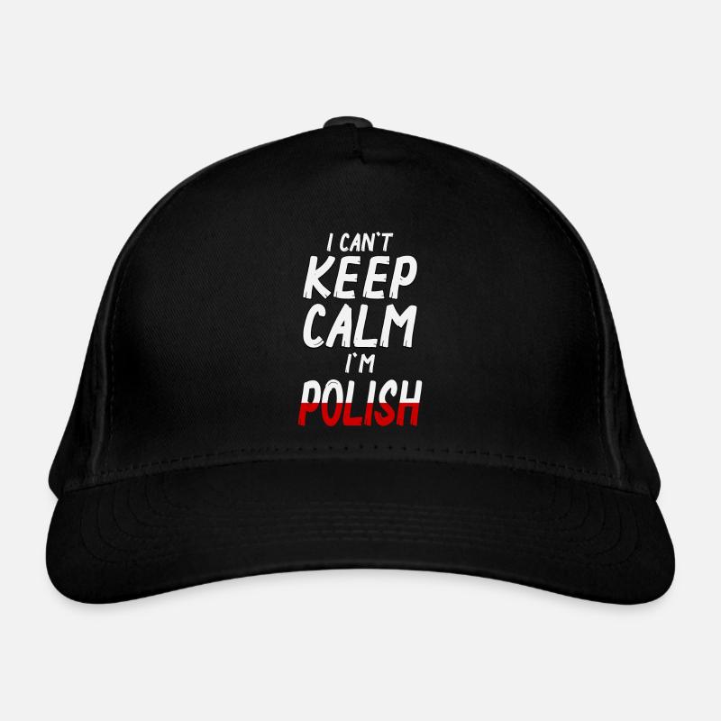Keep Calm I´m Polish - Casquette classique bio - noir