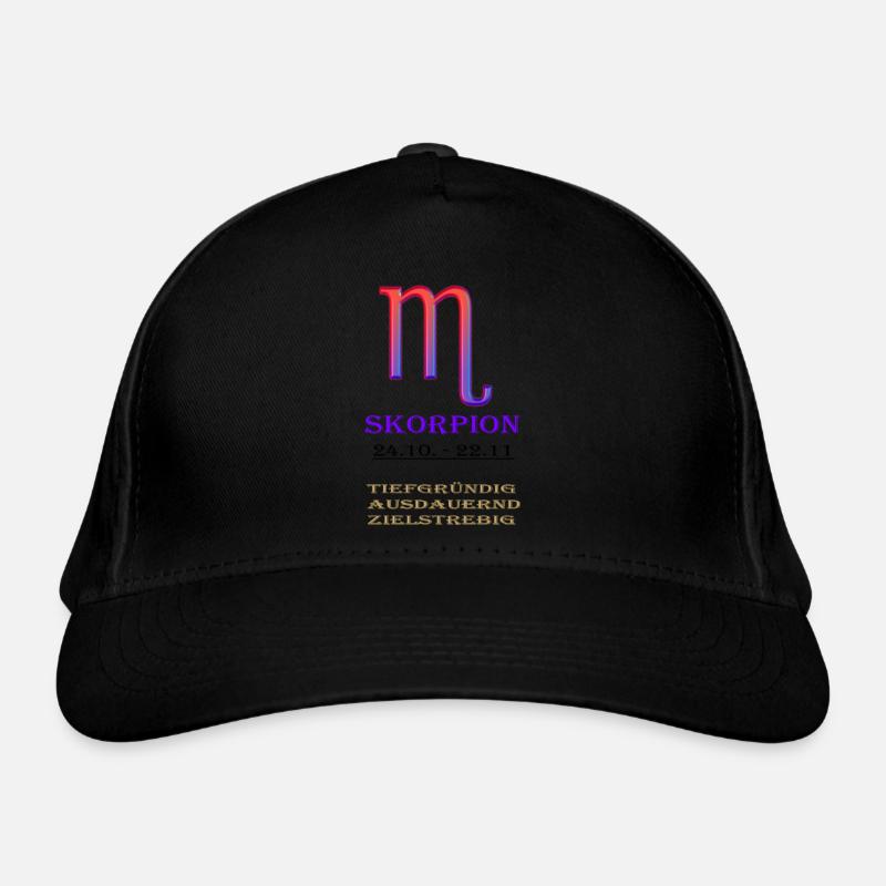 Scorpio Zodiac Sign Organic Baseball Cap
