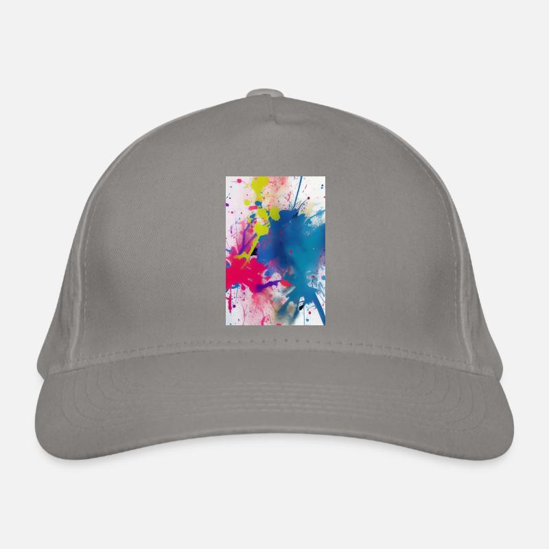 Farbkleckse. Malerei Bio-Baseballkappe