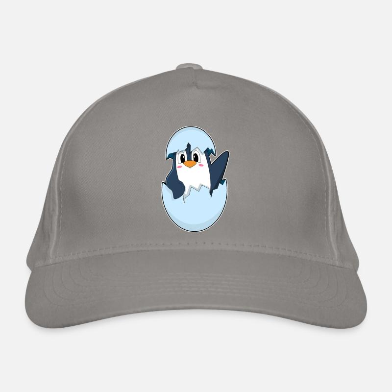 Pinguin Eierschale Bio-Baseballkappe