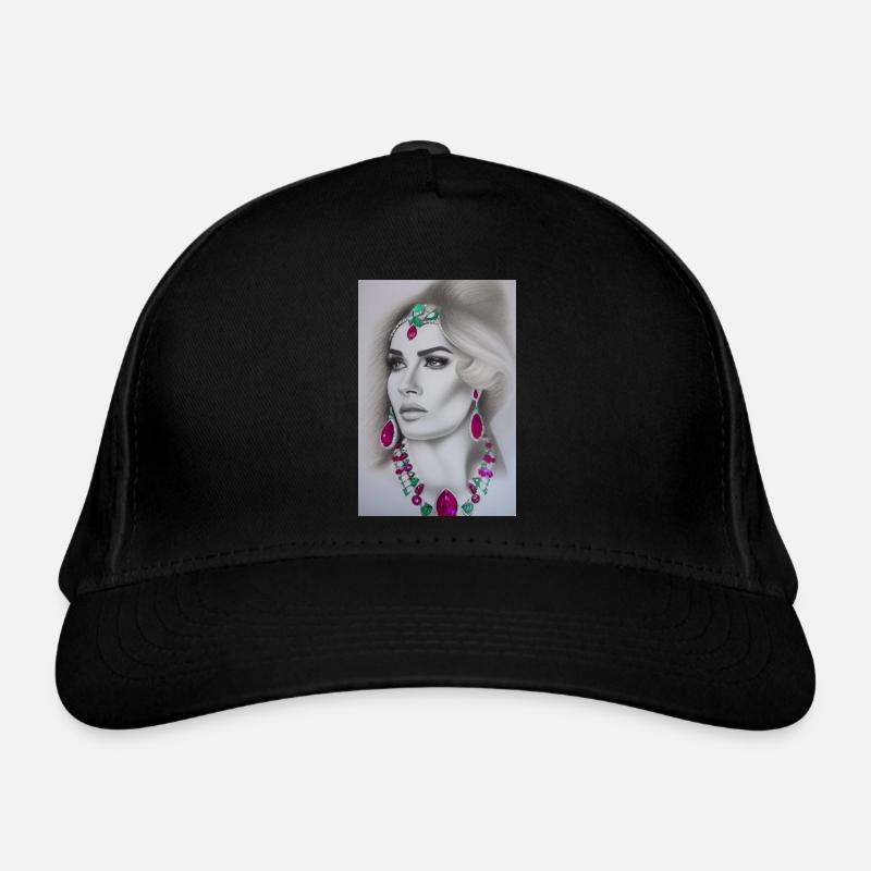 Femme avec des bijoux Casquette classique bio