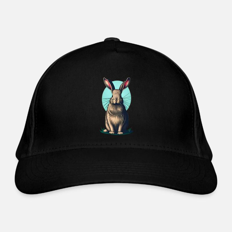 Osterhase mit türkisfarbenem Ei Bio-Baseballkappe