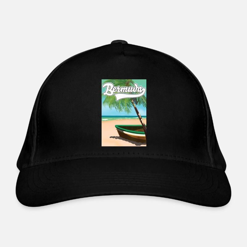 Affiche vacances aux Bermudes Casquette classique bio