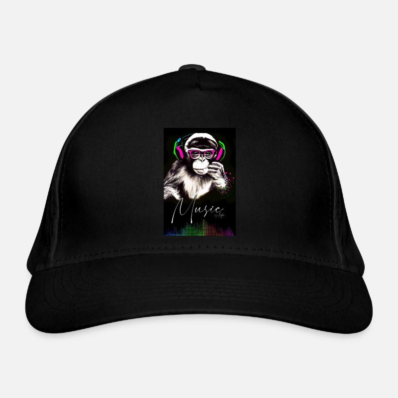 POSTER Monkey Music Organic Baseball Cap