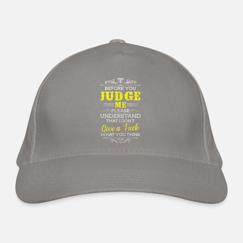 Je m’en fiche Non merci Casquette classique bio