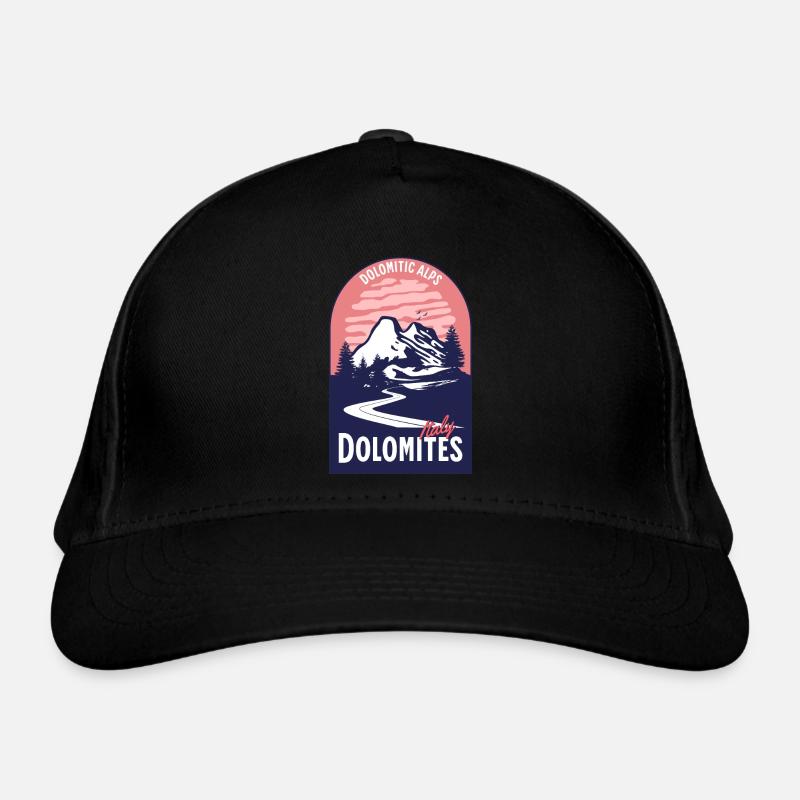 Dolomites Italy Mountain Sunset Organic Baseball Cap