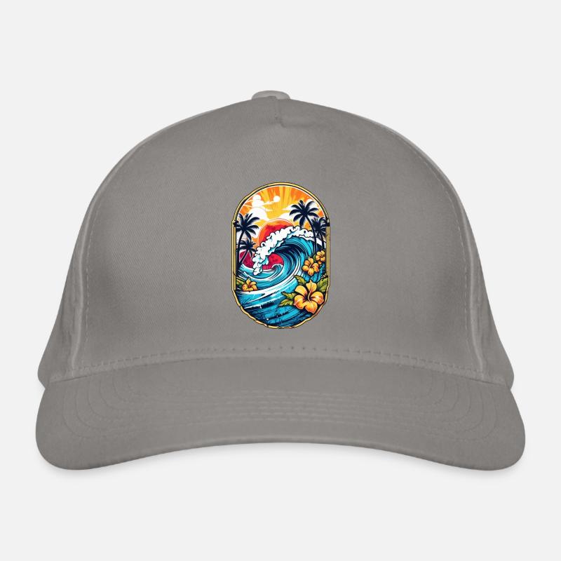 Surf Wave & Hawaii Organic Baseball Cap