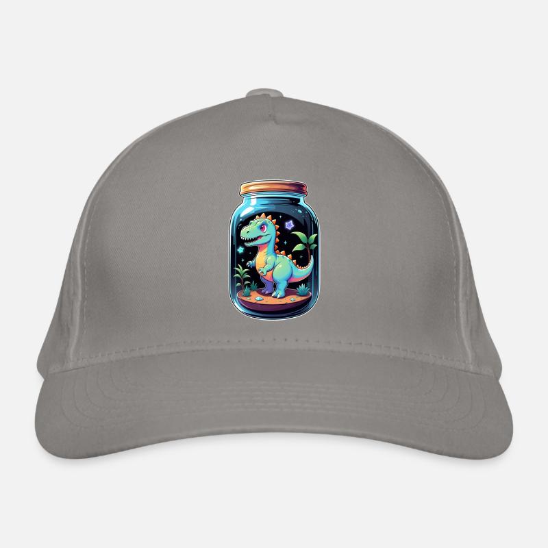 dinosaure dans un pot dessin animé Casquette classique bio