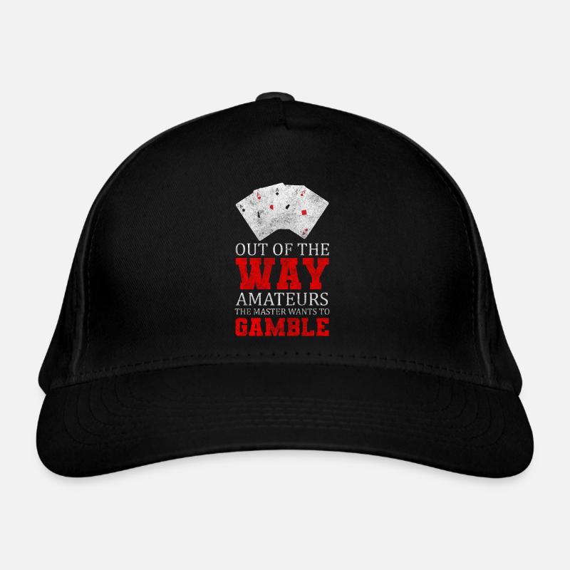 Player Gambling Blackjack Bluff Organic Baseball Cap