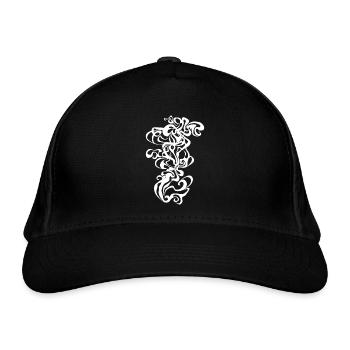 psychedelic sixties 60s spirit sixties smoke fog - Organic Baseball Cap - black - Front
