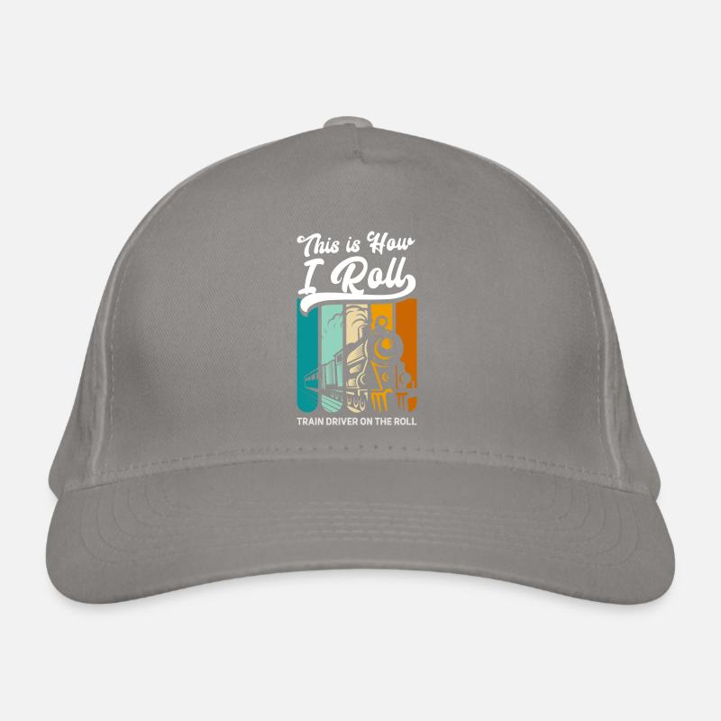 Train Railroad Workers Train Guiding Station Organic Baseball Cap