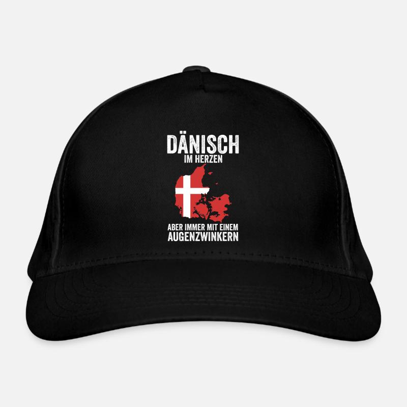Danois Danemark - Casquette classique bio - noir