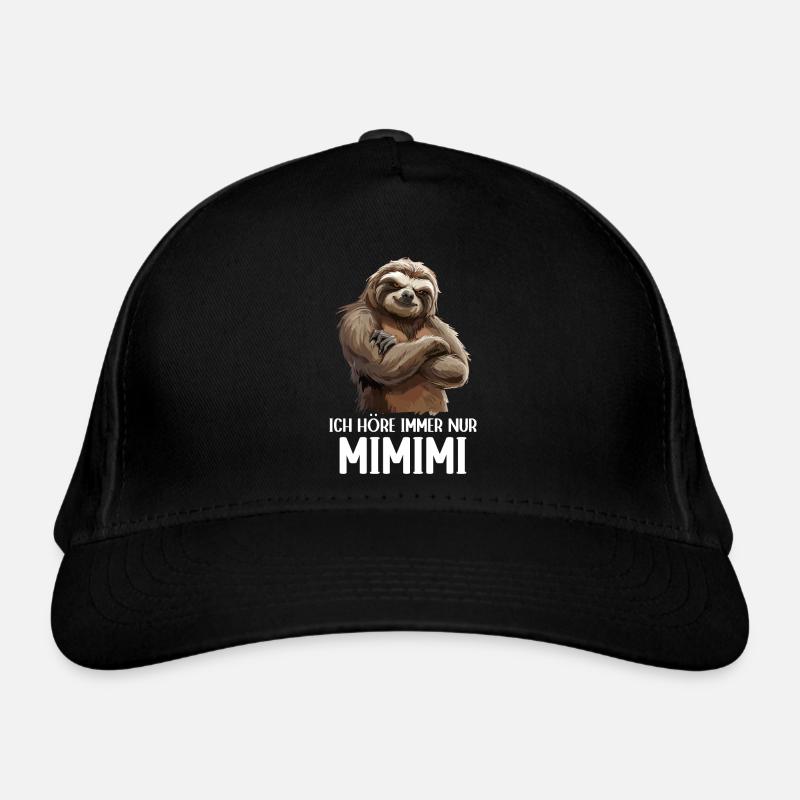 Faultier Sloth Wildnis Ich höre immer nur Mimimi Bio-Baseballkappe