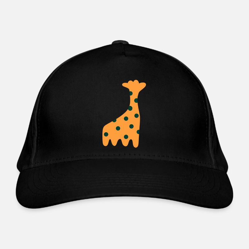 Cute Orange Giraffe Organic Baseball Cap