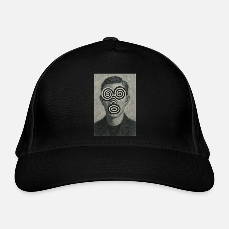 Illusion d’optique du visage - Casquette classique bio - noir