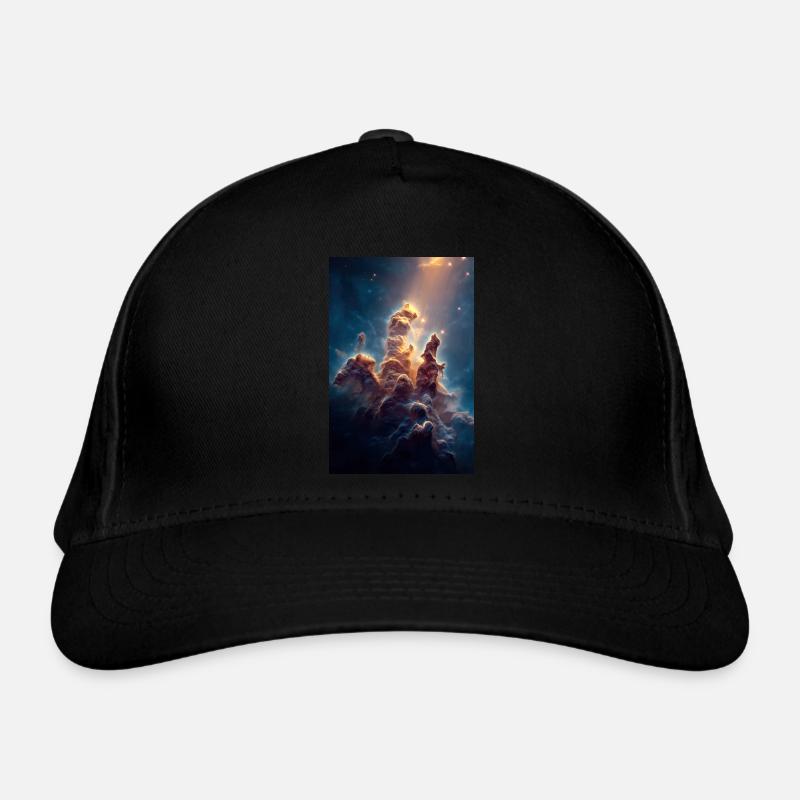 Heavenly Light Over Nebula Peaks Organic Baseball Cap