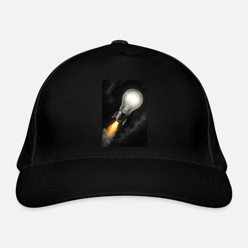 Idée lumineuse propulsée par une fusée Casquette classique bio