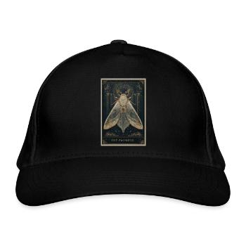 Die Kaiserin Tarotmotte - Bio-Baseballkappe - Schwarz - Vorne