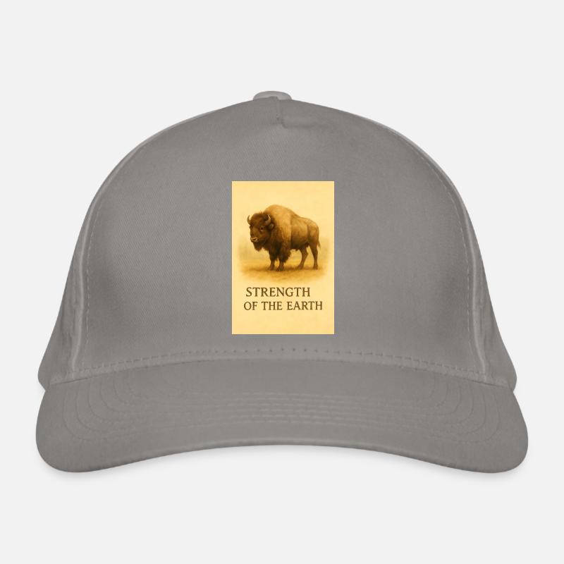 La force du bison de terre Casquette classique bio