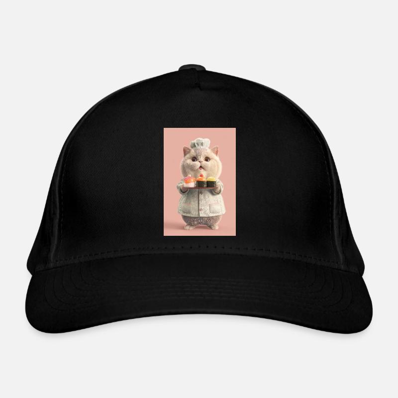 Chat Sushi Pastel Chef Casquette classique bio
