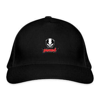 "Pwned" Power Apparel Skull - Organic Baseball Cap - black - Front