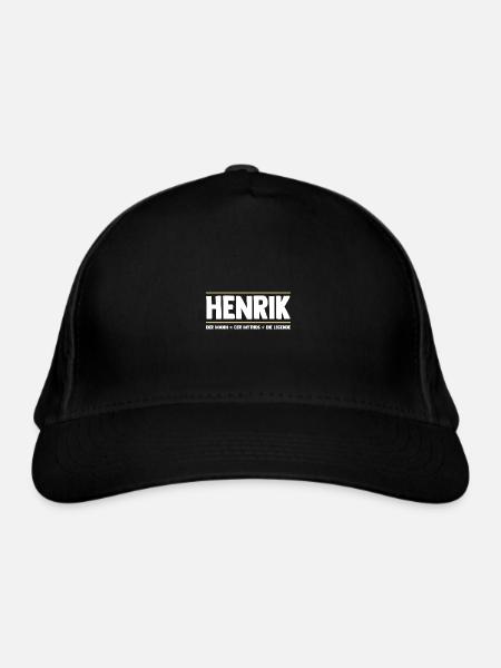 Henrik - Bio-Baseballkappe - Schwarz