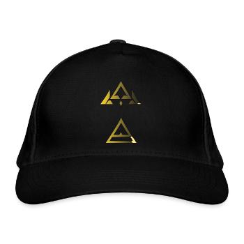 Logo logical triangle - Organic Baseball Cap - black - Front