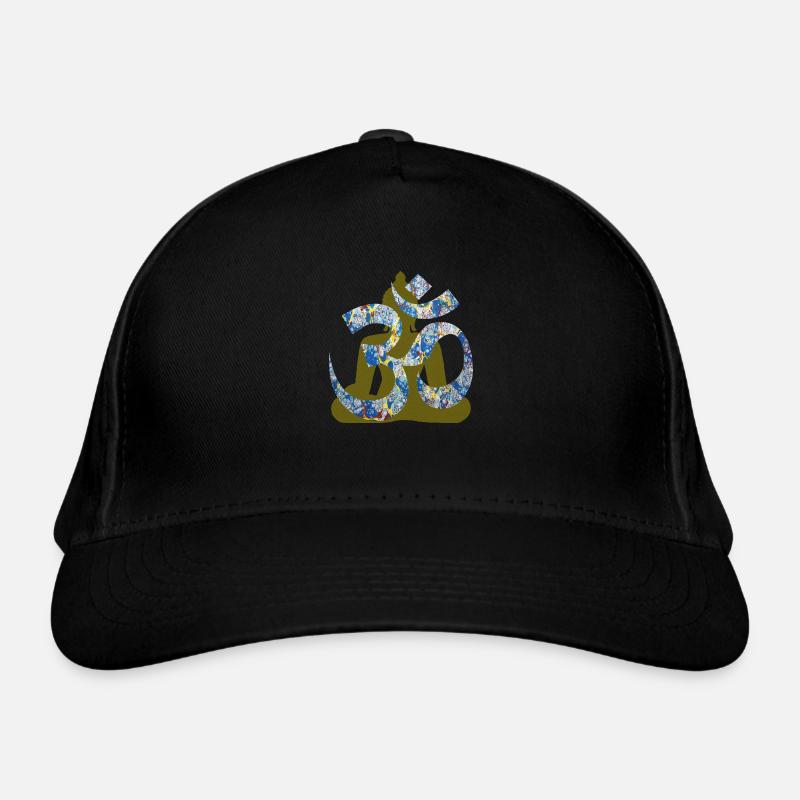 om with buddha e 205 Organic Baseball Cap
