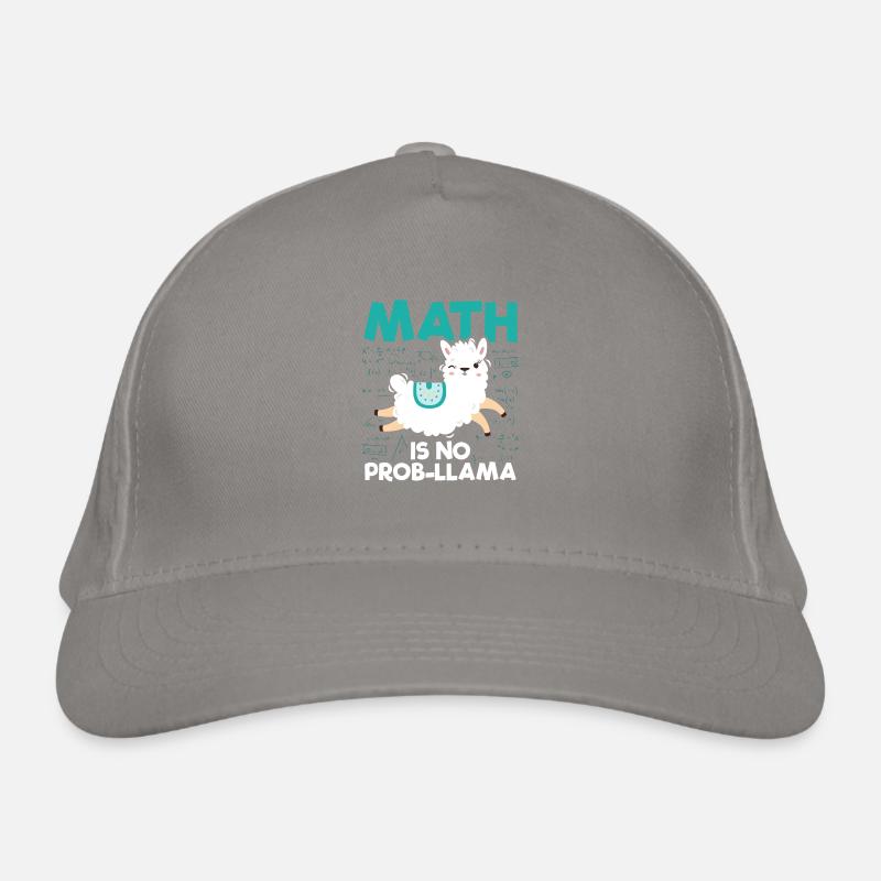 Math llama | Math teacher school gift idea Organic Baseball Cap