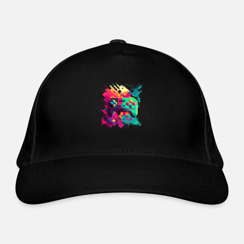 Retro Konsole Bio-Baseballkappe