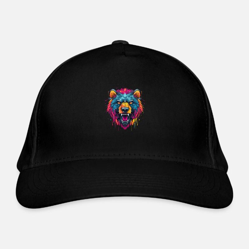 Angry Bear, Graffity Style, Grizzly, Strong Organic Baseball Cap