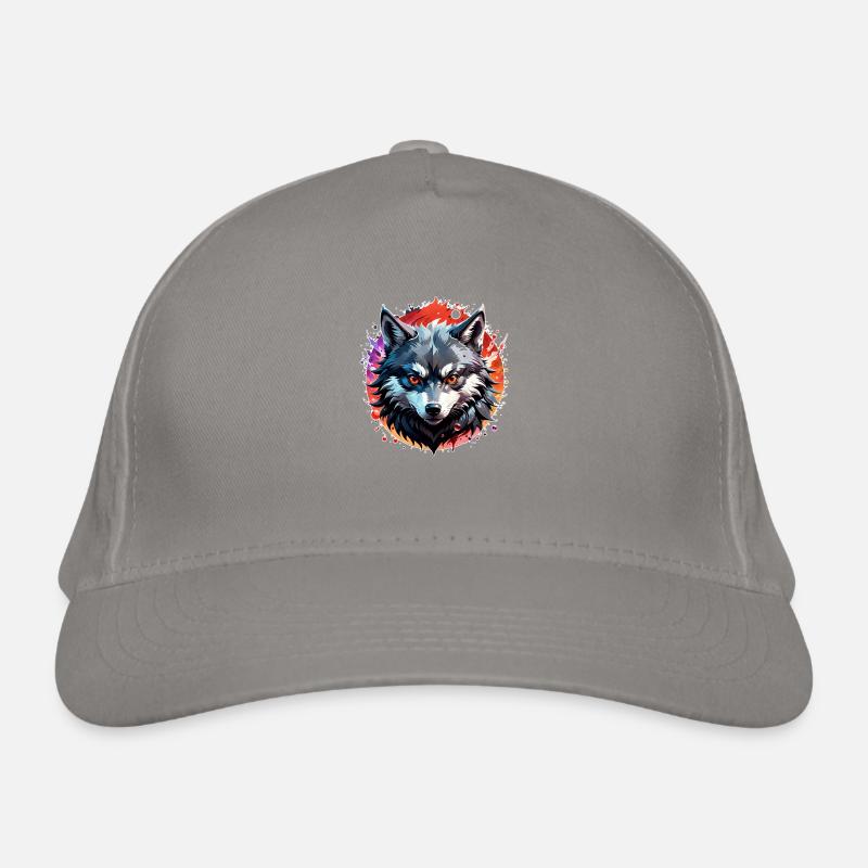 Wolf Tattoo Organic Baseball Cap