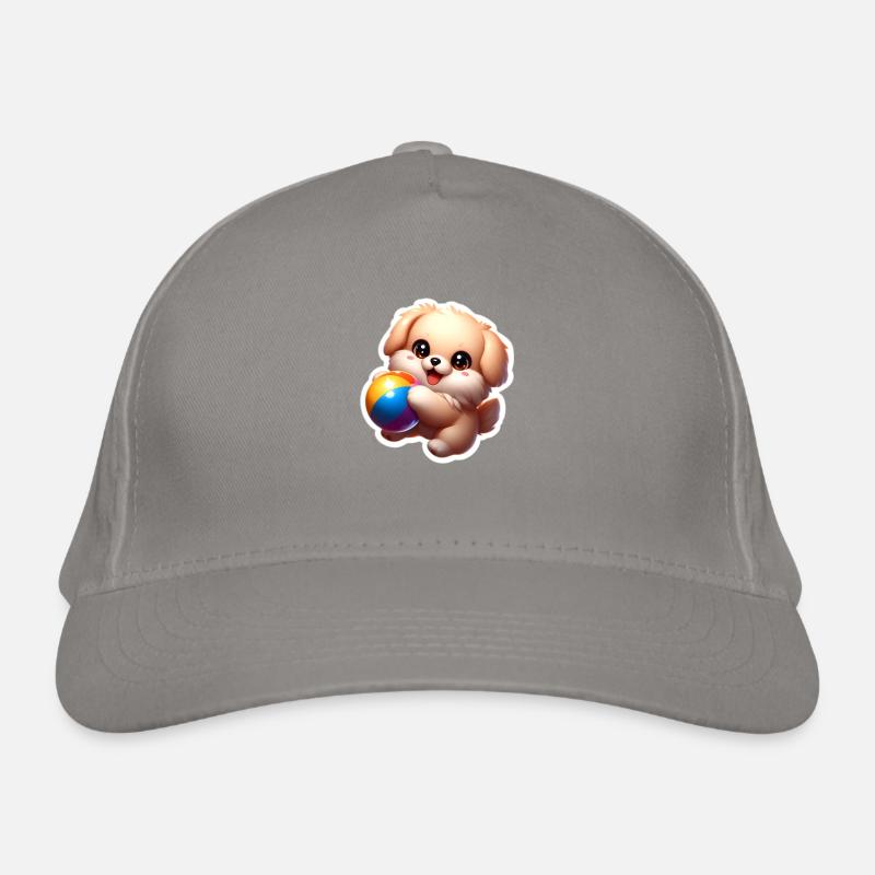 Puppy playing Bio-Baseballkappe
