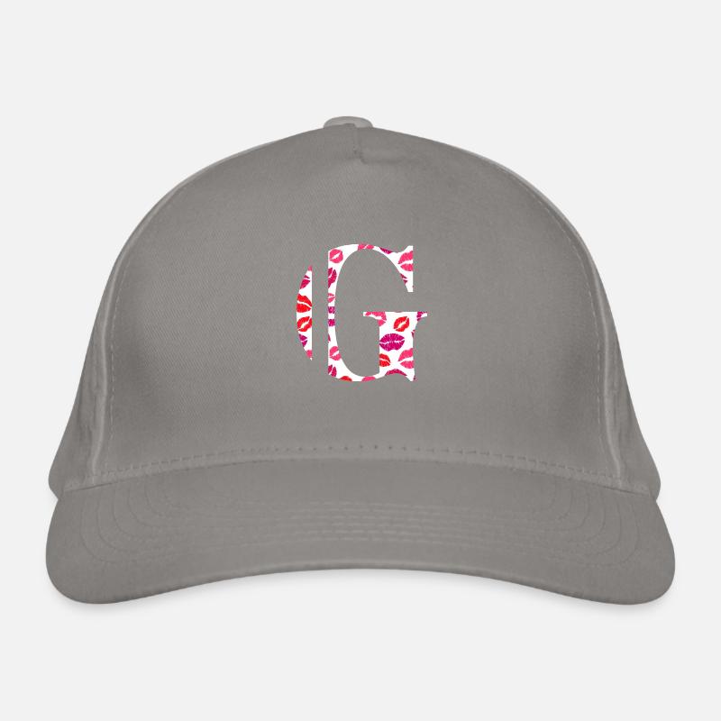 Lettre g bisous Casquette classique bio