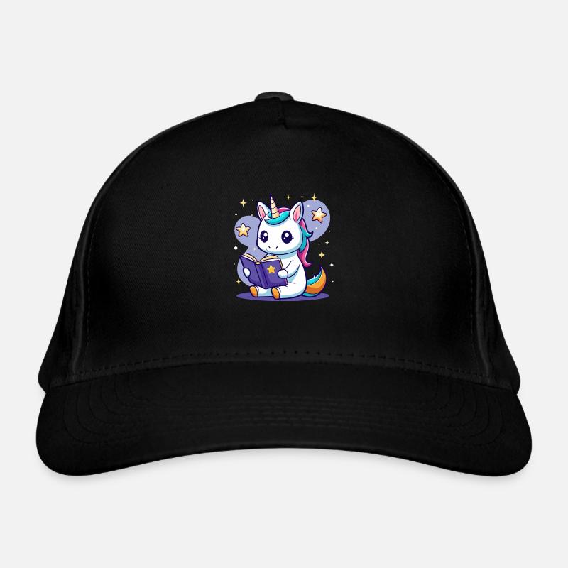 Magic Unicorn Reading Organic Baseball Cap