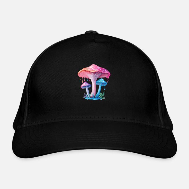 Champignon rose bleu Casquette classique bio