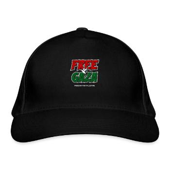 Free Gaza - Organic Baseball Cap - black - Front